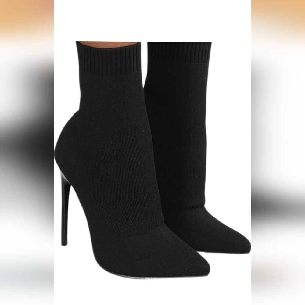 Steve Madden Elegant Black Women's Sock Boots